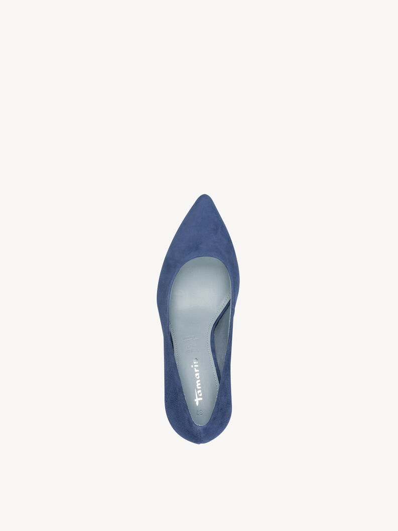 Lederpumps - blau, BLUE, hi-res
