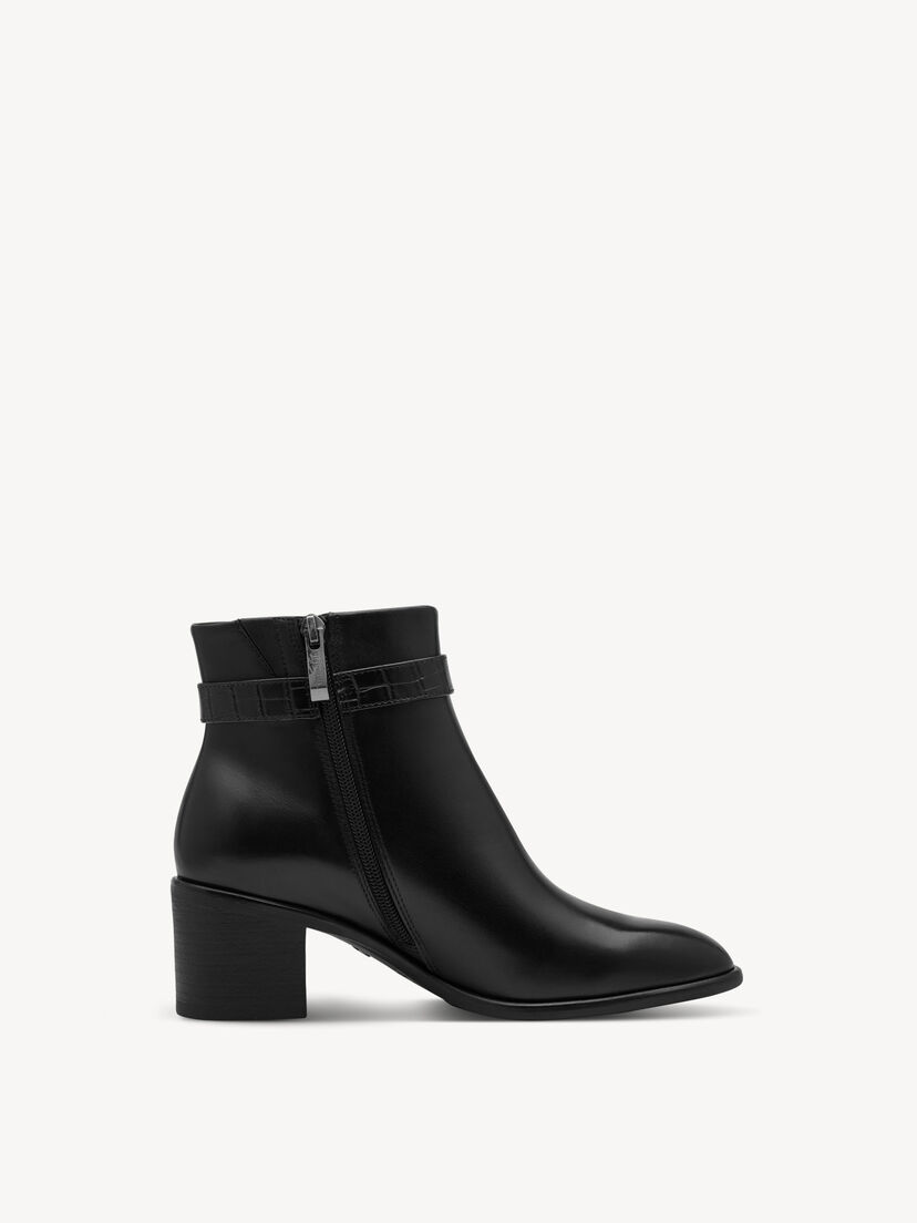 Enkellaarsje, BLACK LEATHER, hi-res