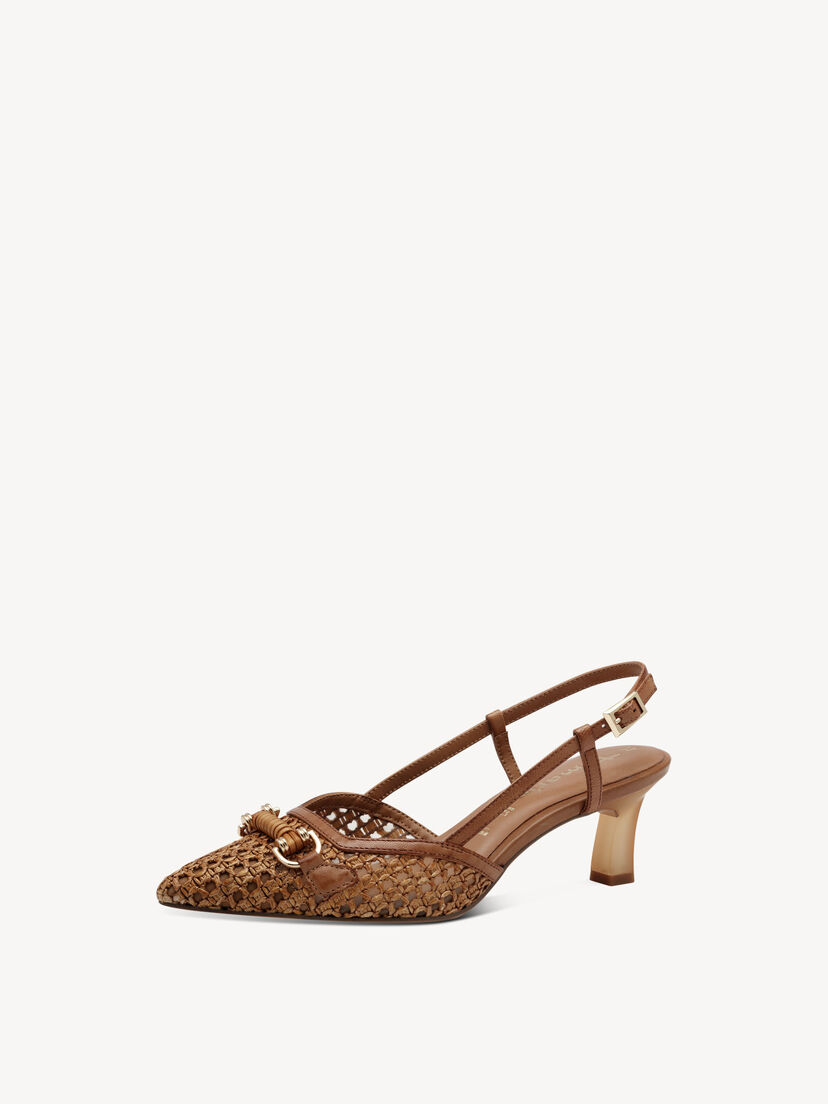 Slingpumps - bruin, cognac, hi-res