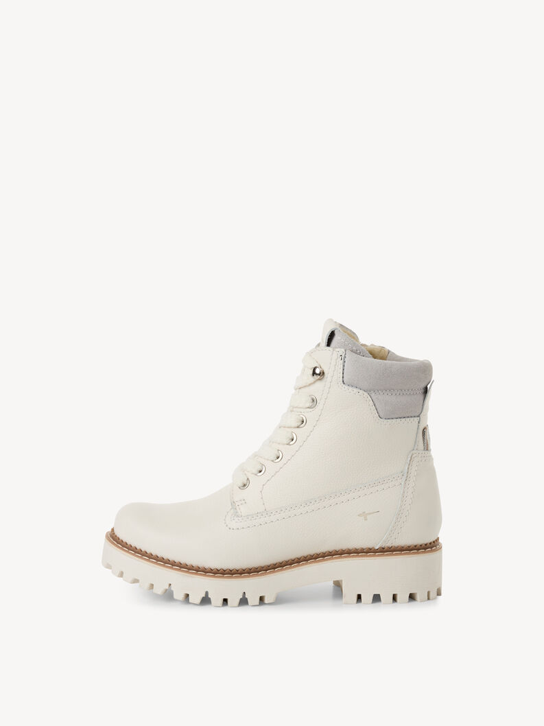Lederstiefelette - wei&szlig; Warmfutter, OFFWHITE, hi-res