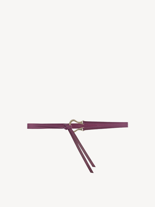 Leren riem, pink, hi-res