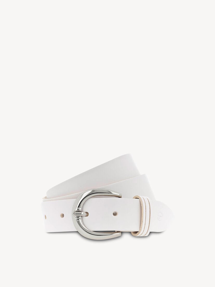 Leren Riem - wit, wit, hi-res
