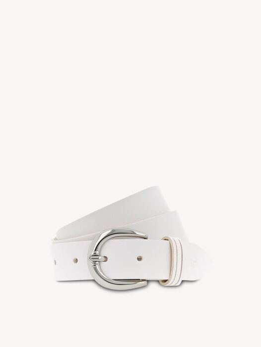 Leren riem, wit, hi-res