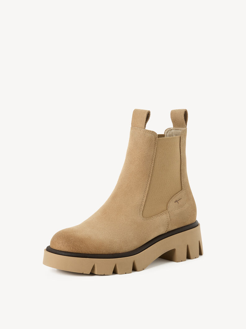 Leder Chelsea Boot - beige, BEIGE, hi-res