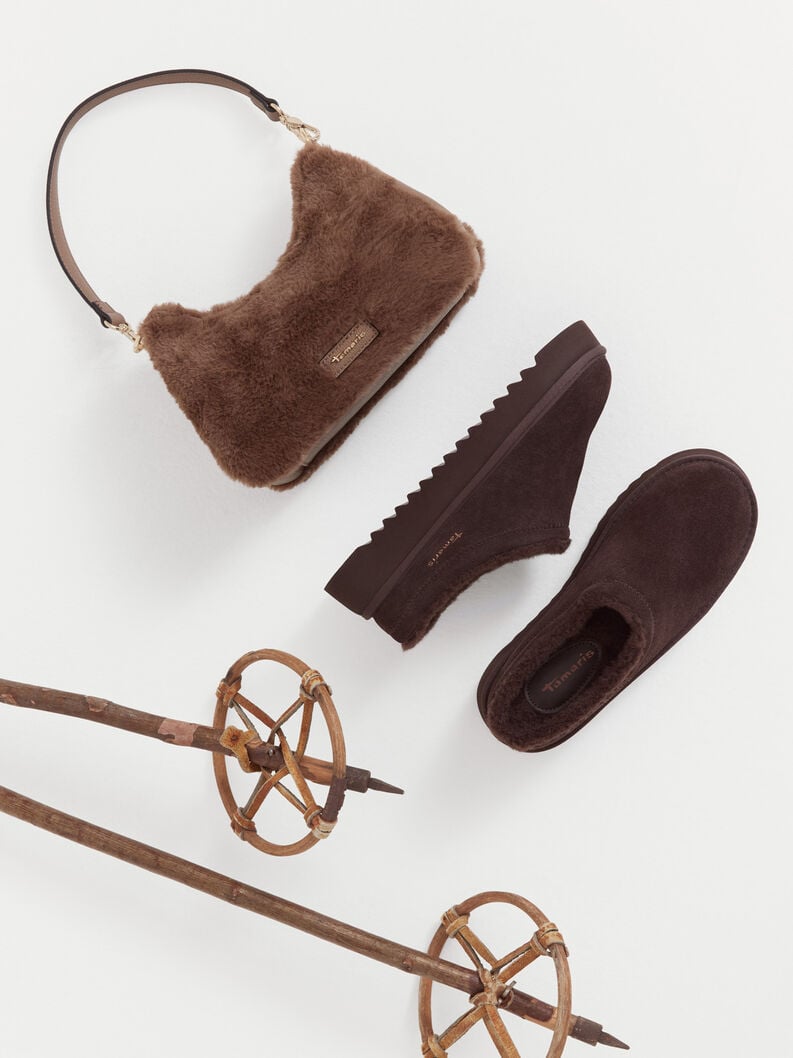 Lederpantolette - braun, MOCCA, hi-res