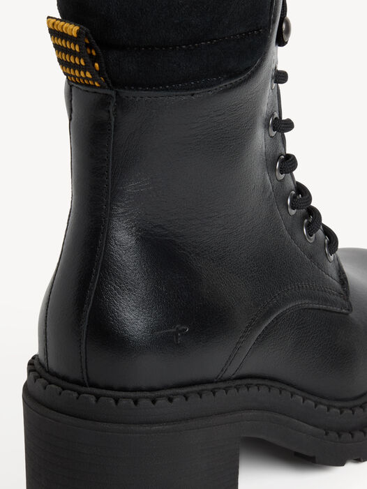 Enkellaarsje, BLACK LEATHER, hi-res