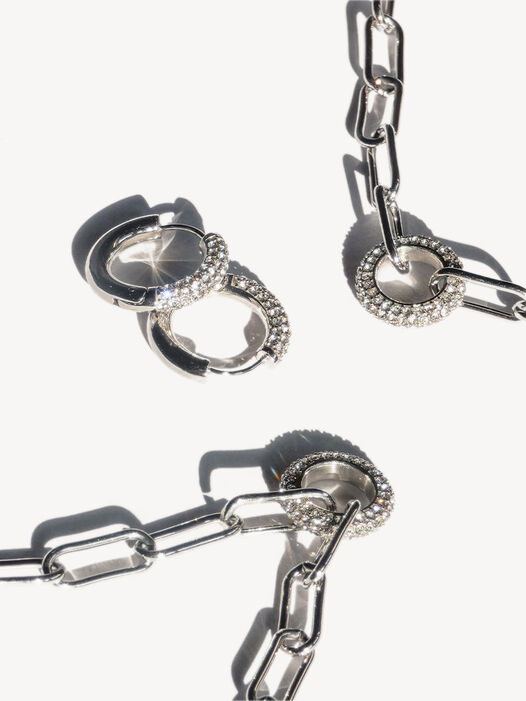 Glitzer Ring Set silber, , hi-res