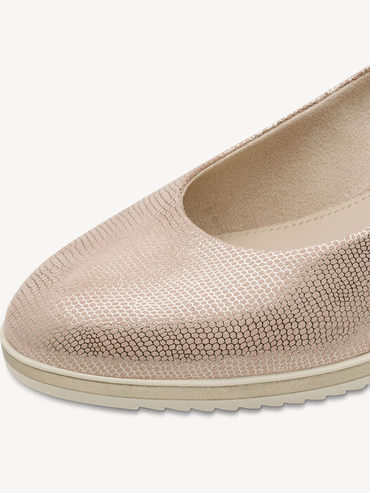 Sleehakpumps, LT GOLD STRUCT, hi-res