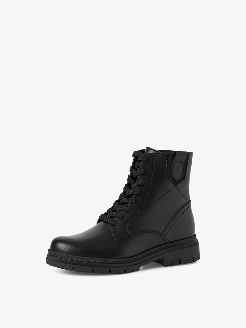 Ankelboots - svart, BLACK LEATHER, hi-res