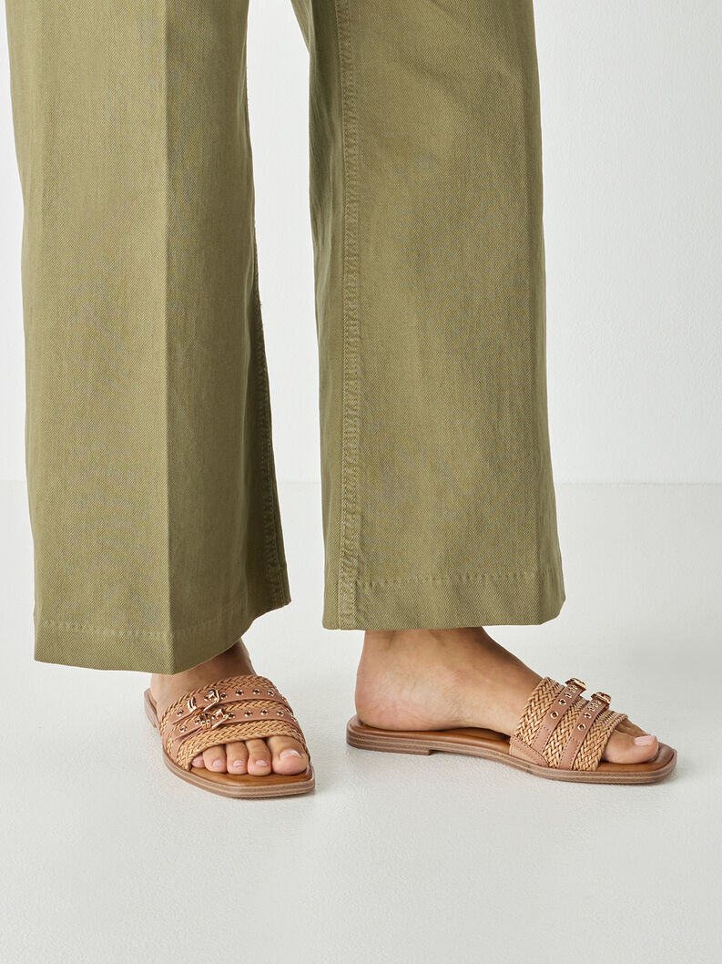 Pantolette - braun, CAMEL, hi-res