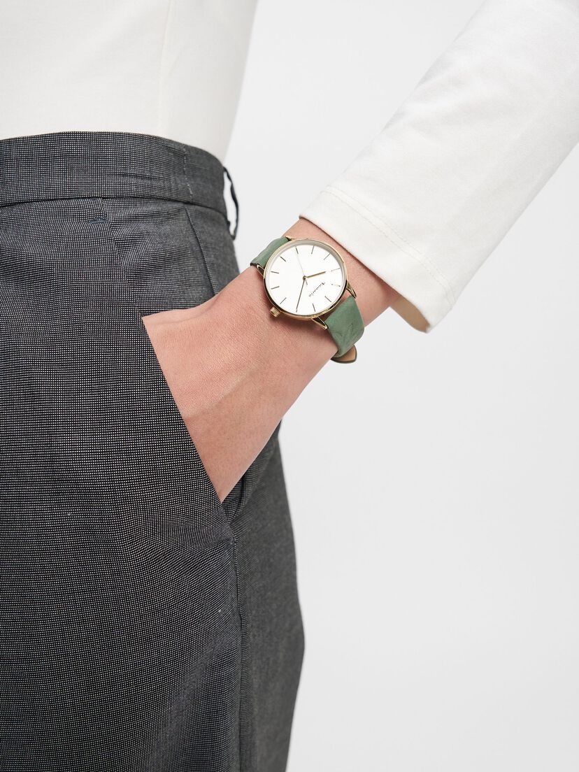 Horloge - goud, gold-matt silber-wei&szlig;, hi-res