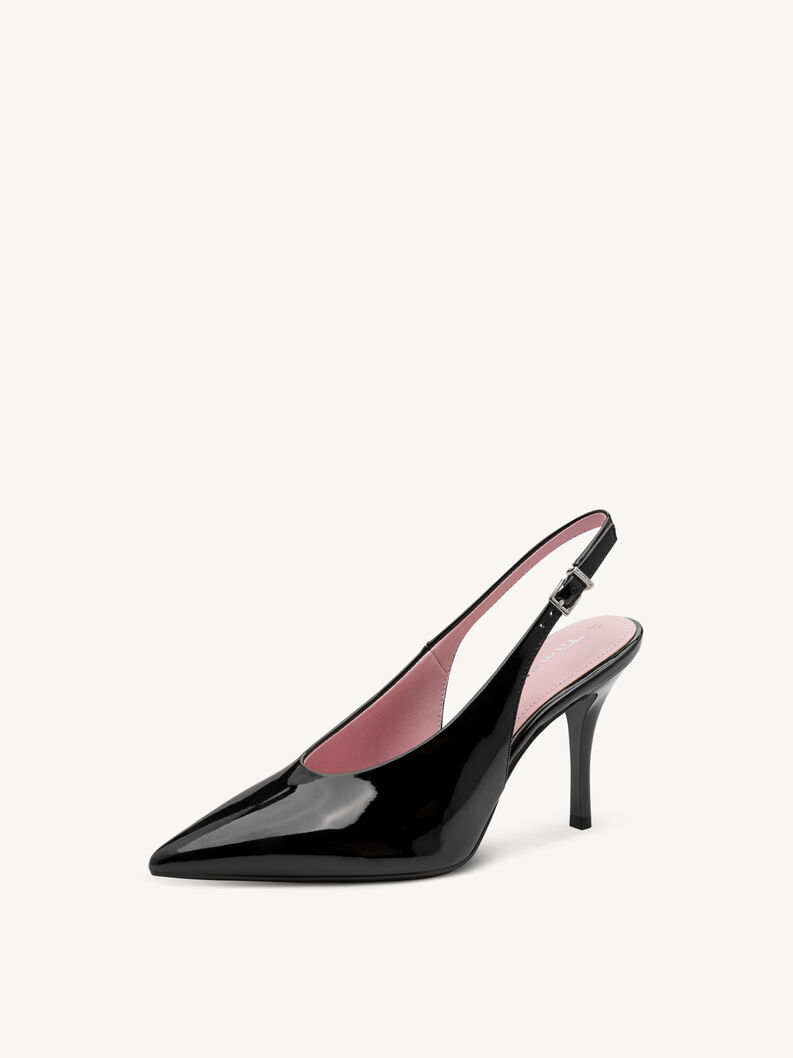 Klapki sling - czarny, BLACK, hi-res