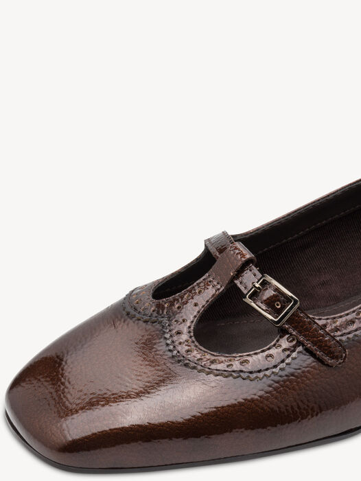 Ballerina, BROWN PATENT, hi-res