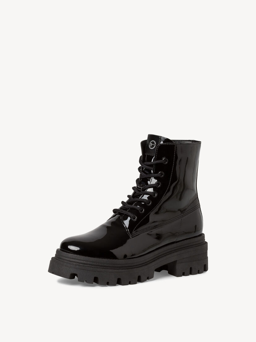 Enkellaarsje - zwart, BLACK PATENT, hi-res