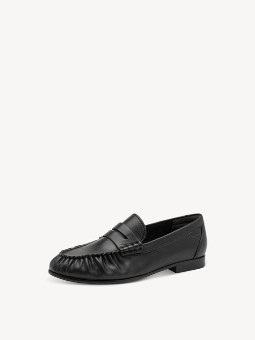 Slipper, BLACK LEATHER, hi-res