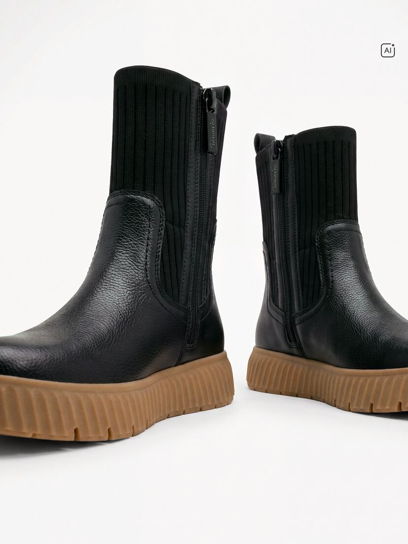 Chelseaboot - zwart, BLACK NAPPA, hi-res