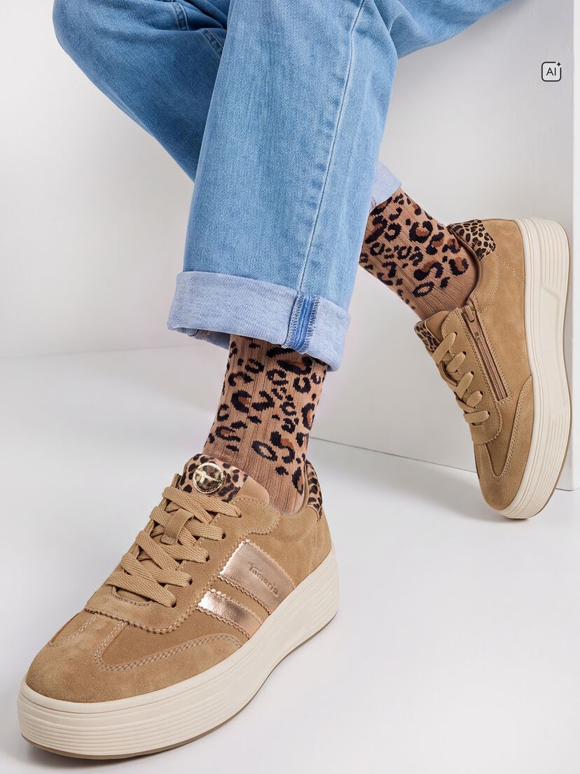 Sneaker - bruin, CAMEL SUEDE, hi-res