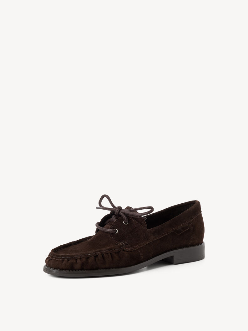 Mocassin en cuir - marron, MOCCA, hi-res