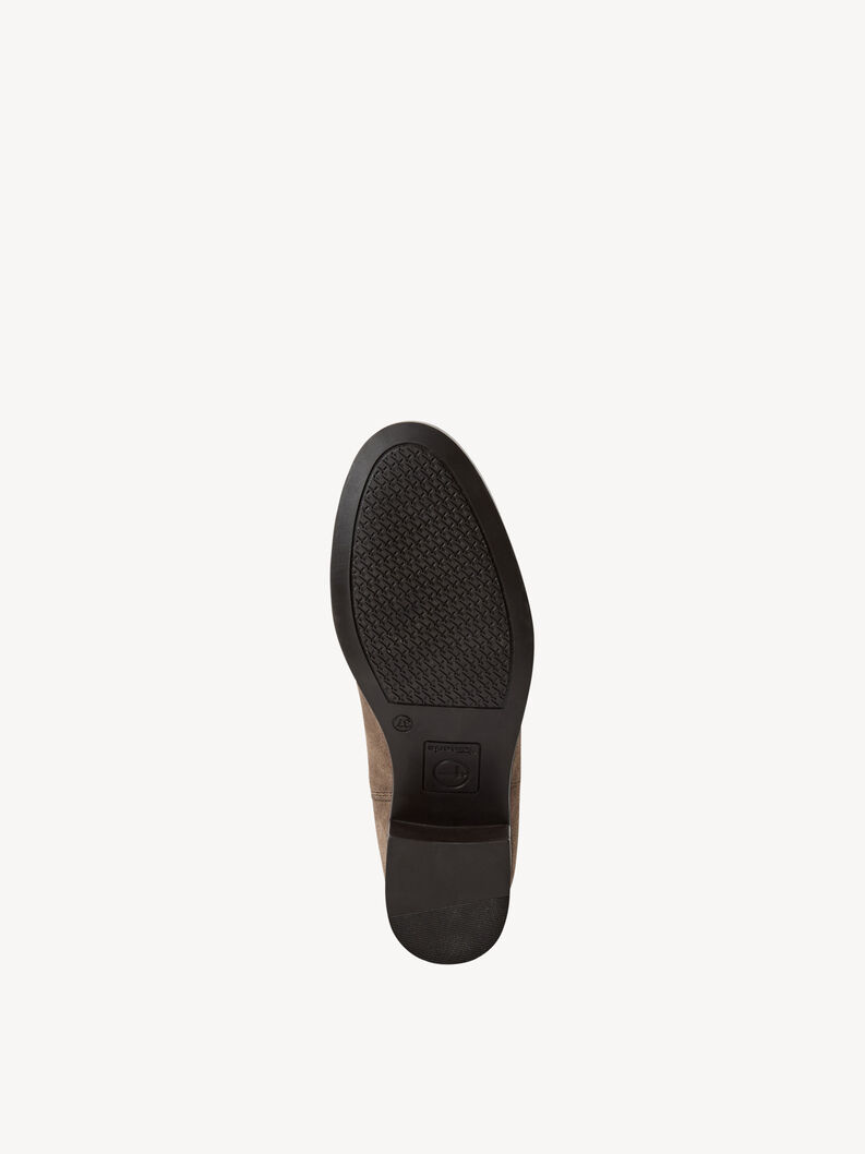 Bottine Chelsea en cuir - marron, TAUPE SUEDE, hi-res