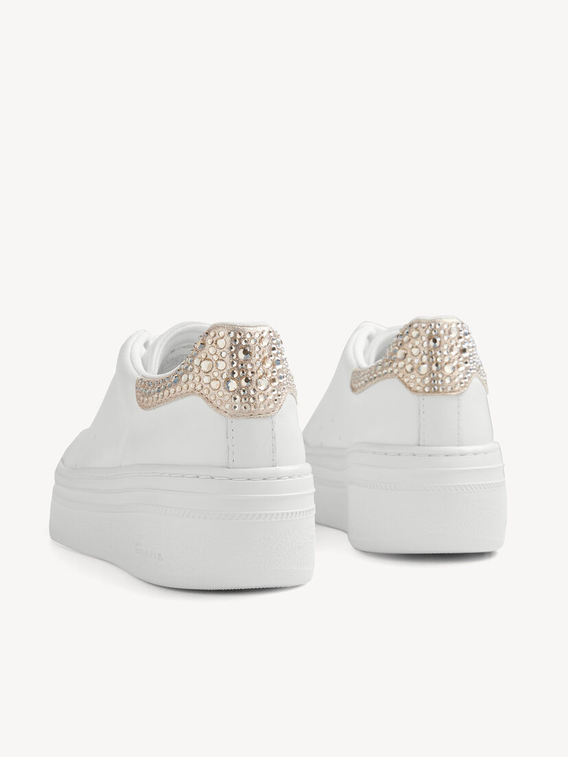 Sneaker - wit, WHT/CHAMPAGNE, hi-res