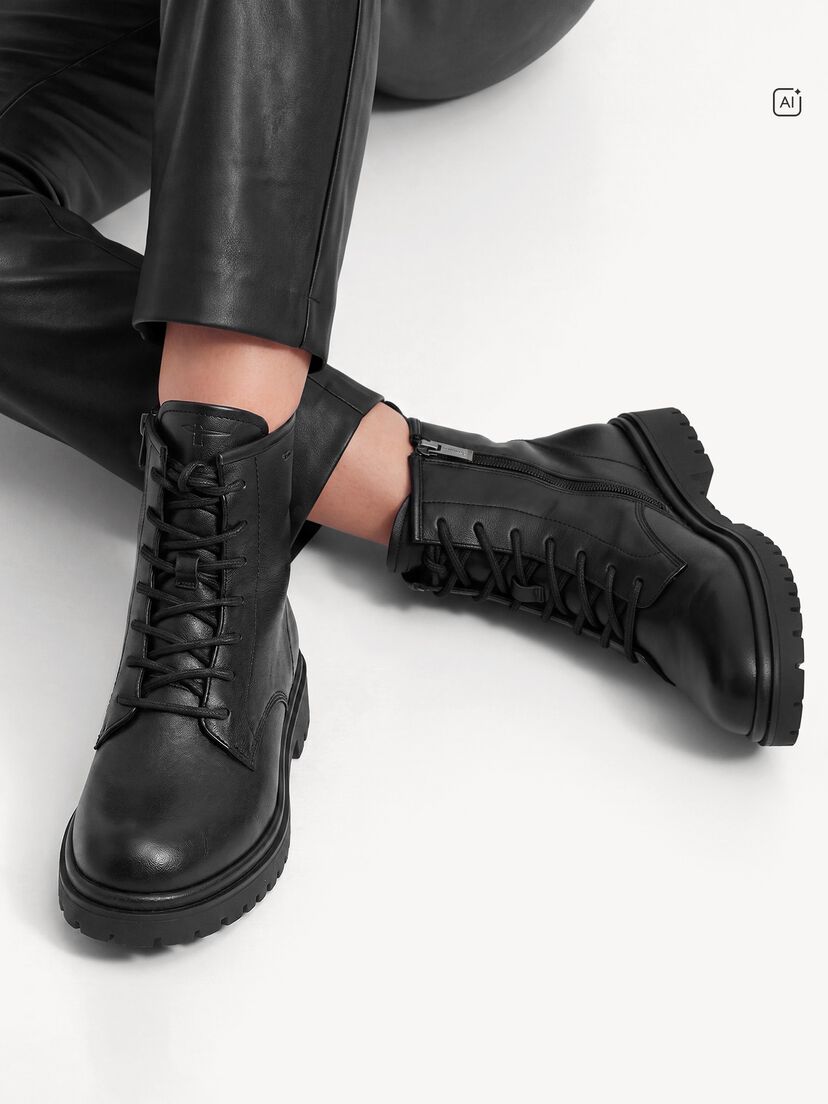 Enkellaarsje - zwart, BLACK MATT, hi-res