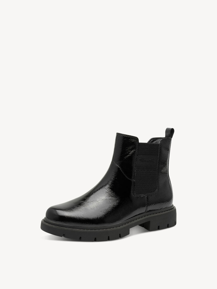 Chelseaboot - zwart, BLACK PATENT, hi-res