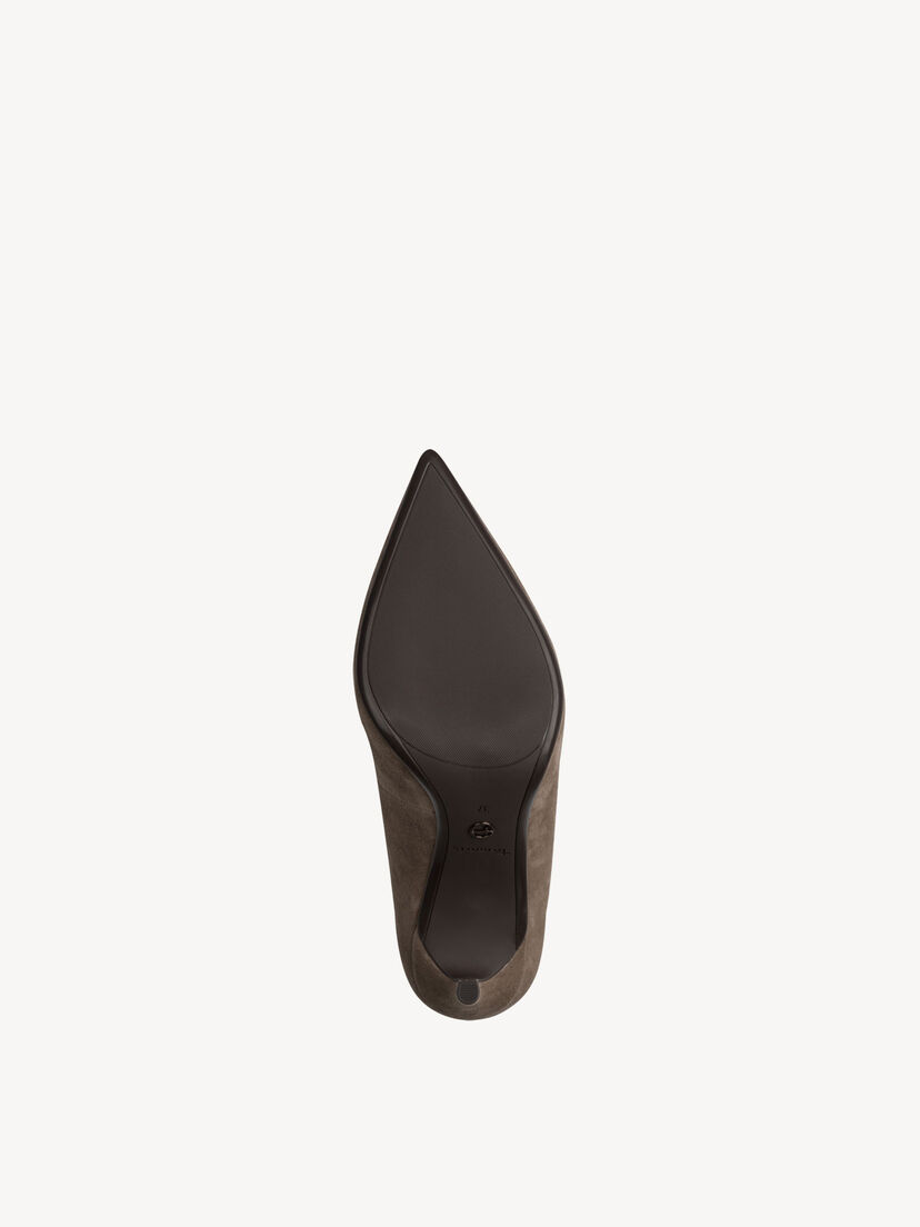 Leren Pumps - bruin, TAUPE SUEDE, hi-res