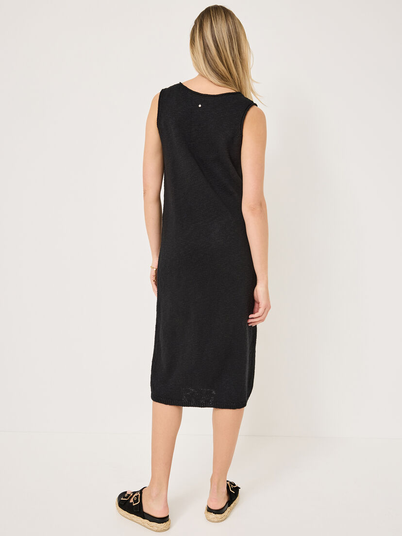 Gebreide jurk - zwart, Black Beauty, hi-res