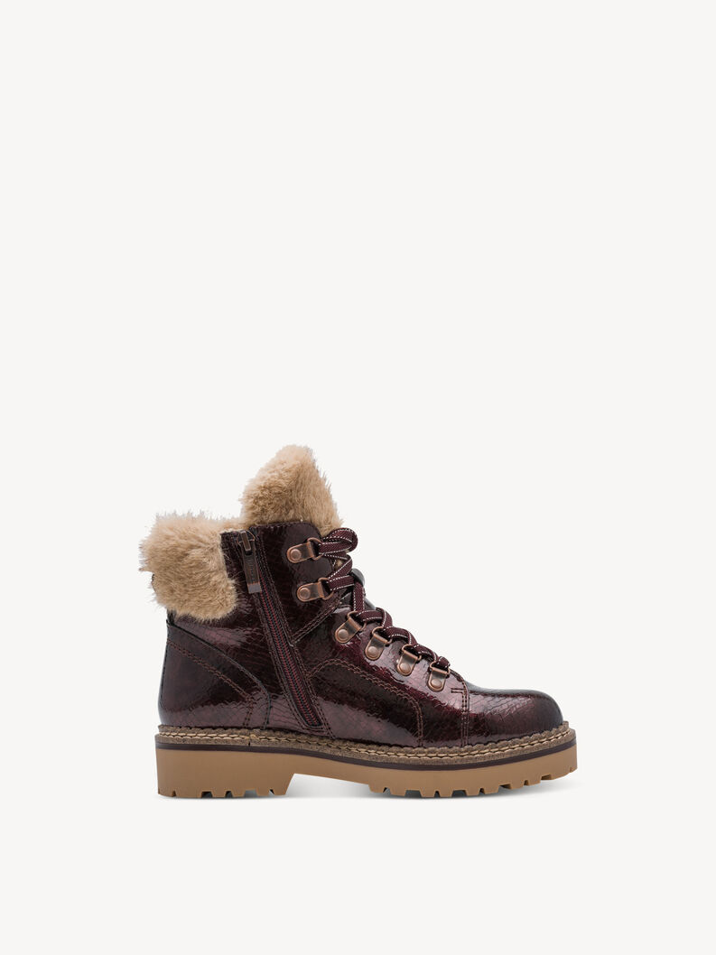 Stiefelette - rot Warmfutter, MERLOT PATENT, hi-res