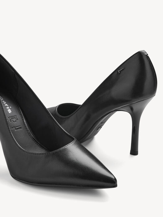 Pumps, BLK LEATH. UNI, hi-res