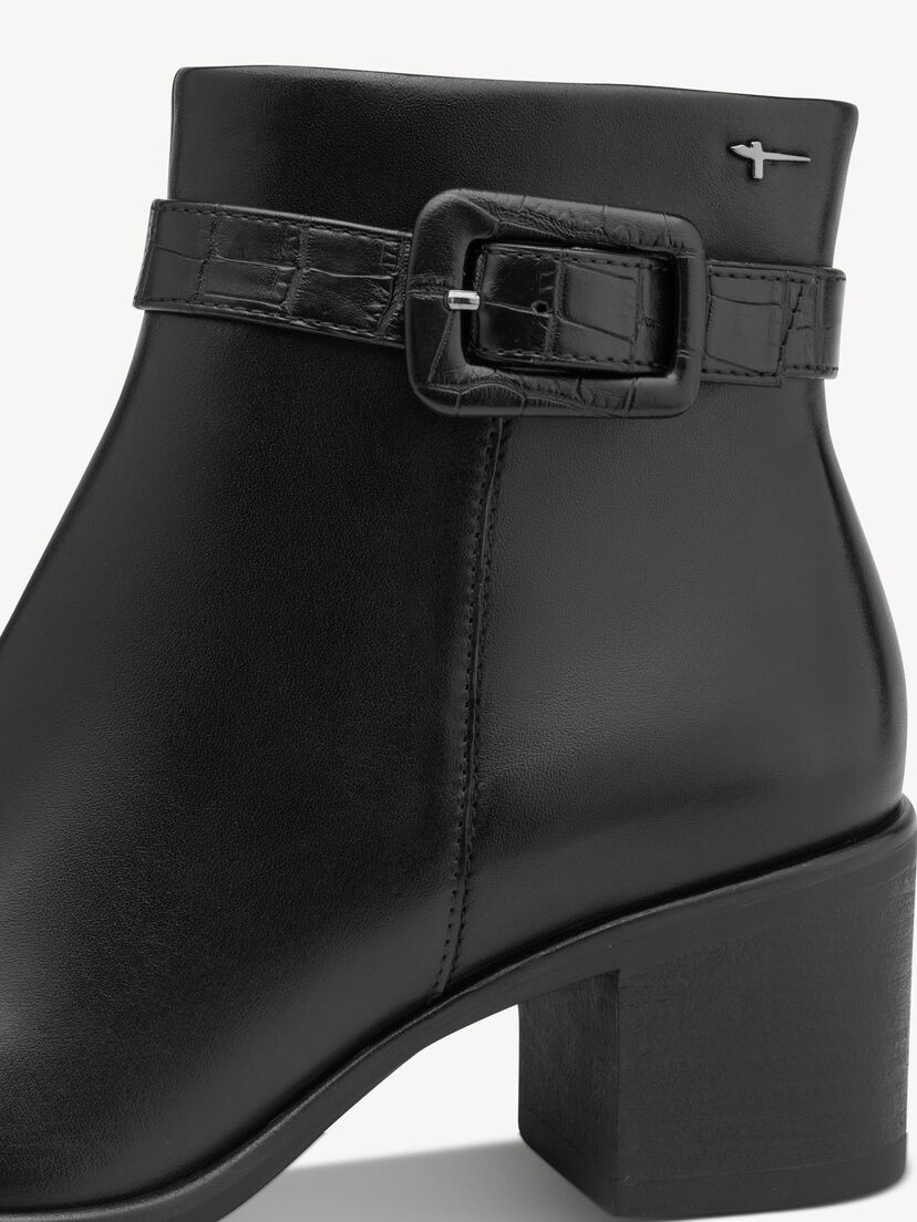 Enkellaarsje, BLACK LEATHER, hi-res