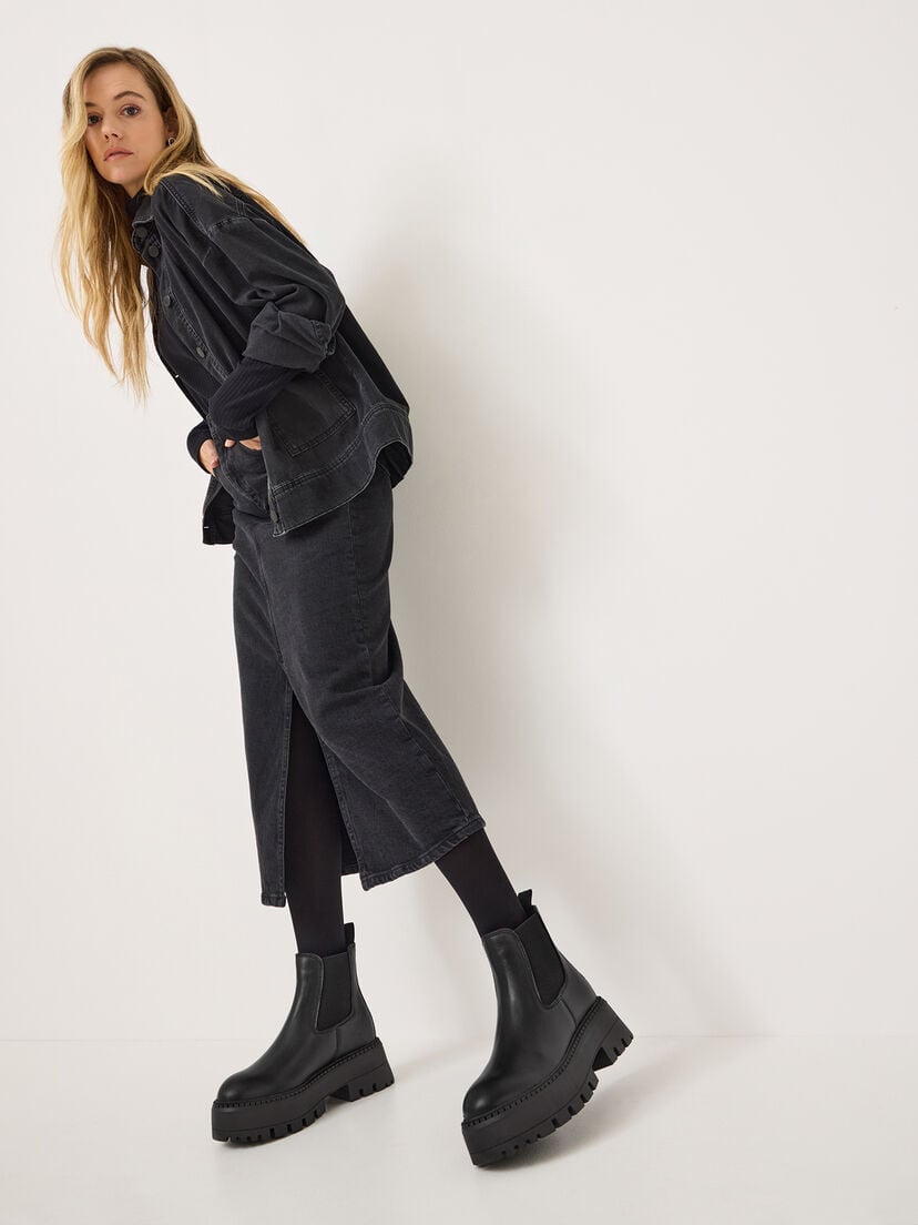 Chelseaboot - zwart, BLACK, hi-res