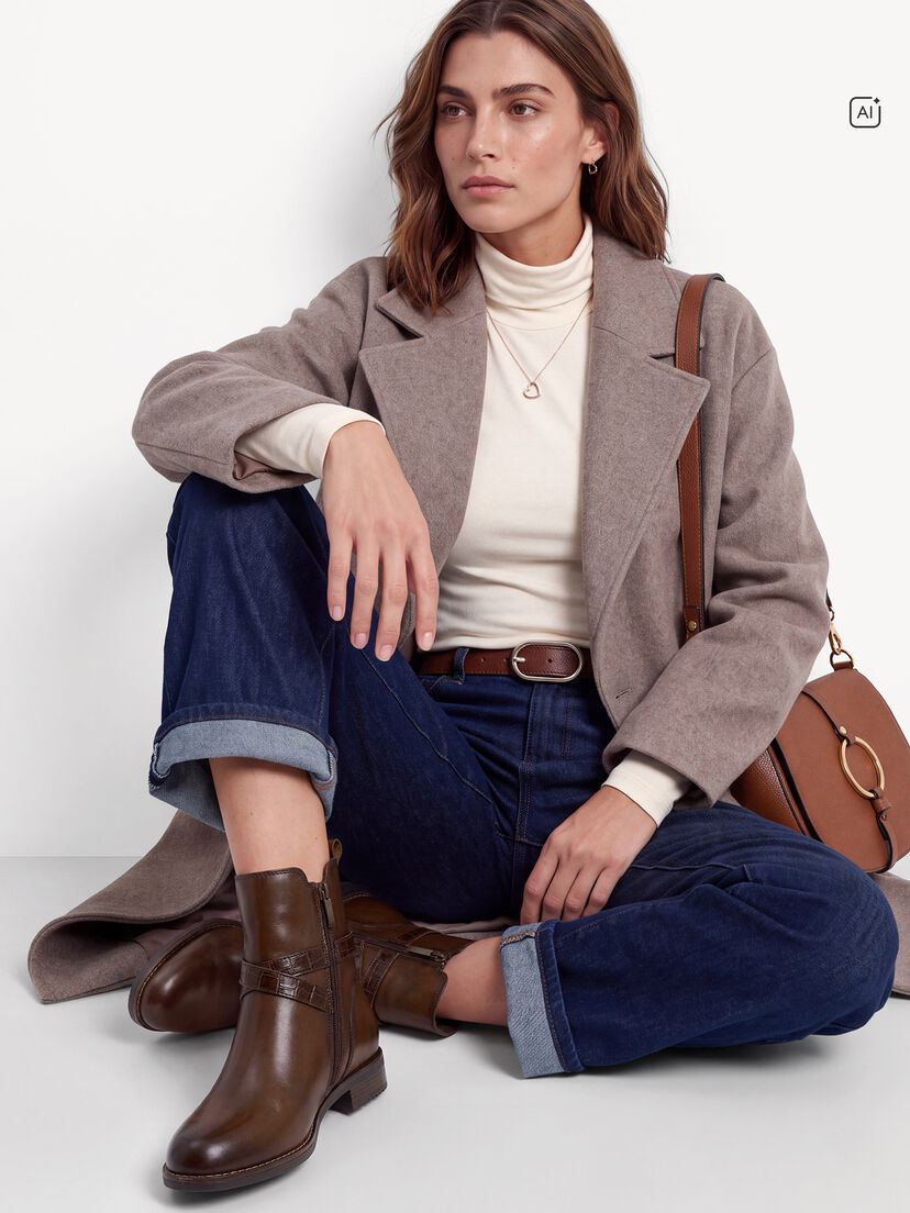 Chelseaboot - bruin, cognac, hi-res