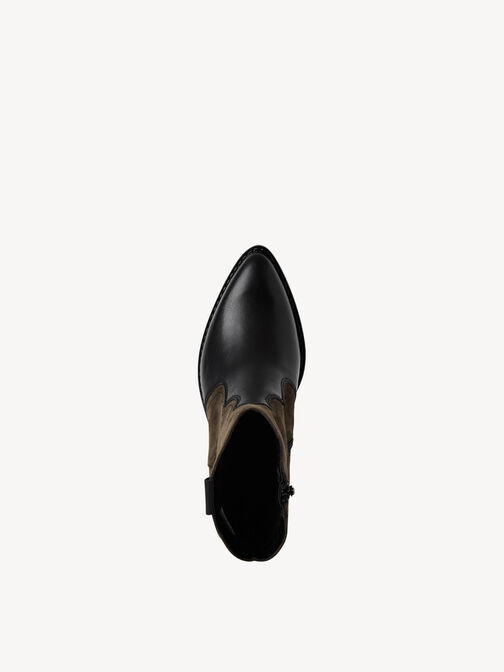 Bottine, BLK LEA./OLIVE, hi-res