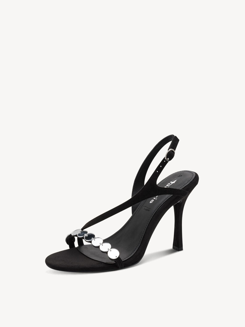 Sandalette - schwarz, BLACK, hi-res