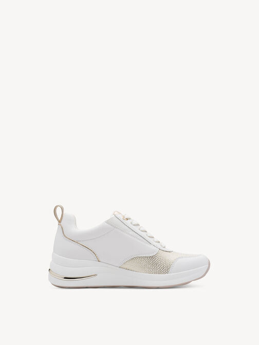 Sneaker, WHITE/GOLD, hi-res