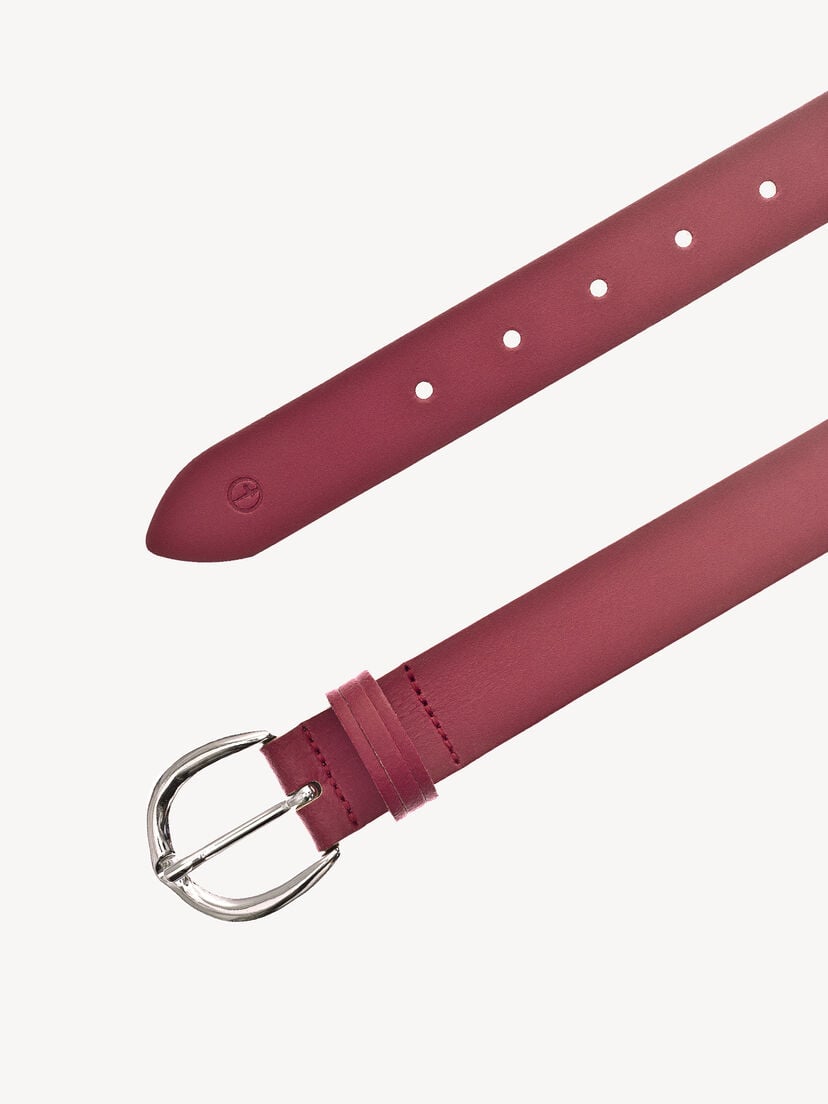 Leren Riem - rood, Korallenrot, hi-res