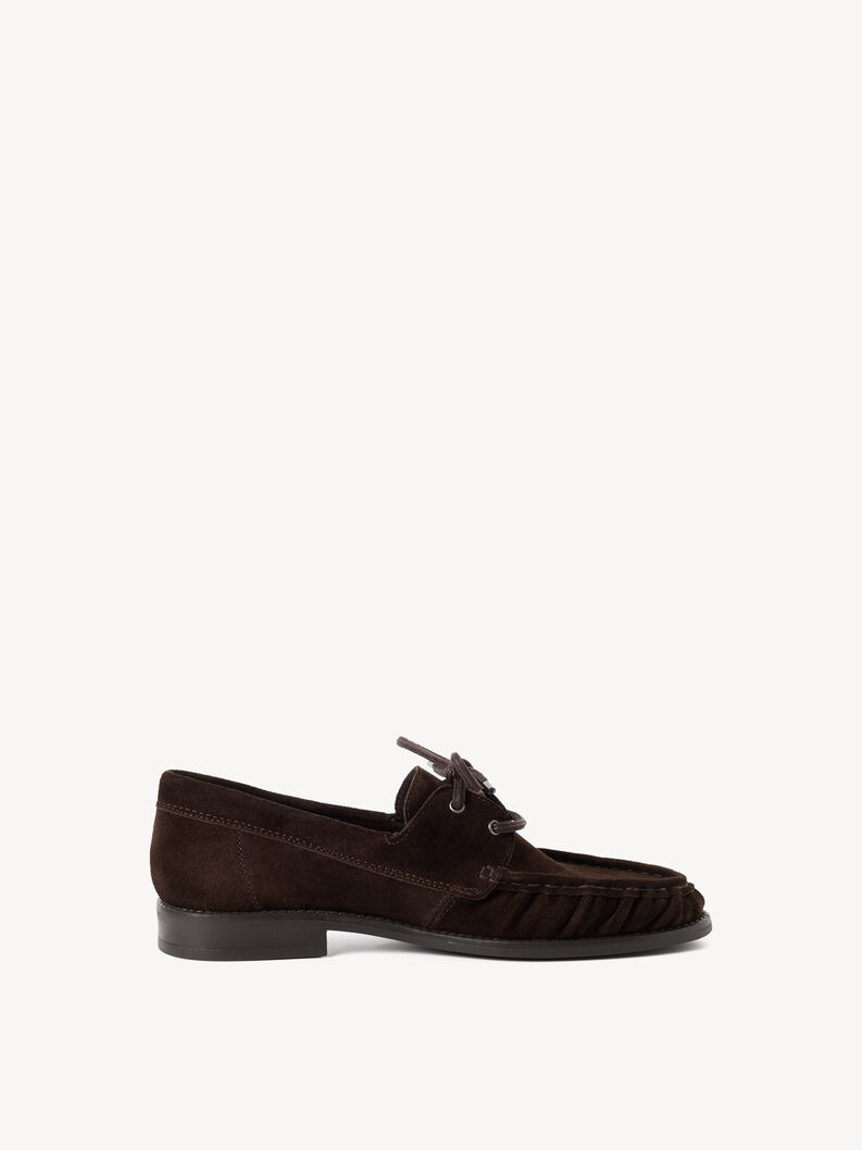 Mocassin en cuir - marron, MOCCA, hi-res