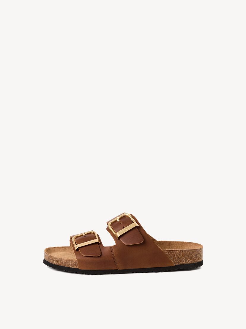 Leren Slipper - bruin, COGNAC PULL-UP, hi-res