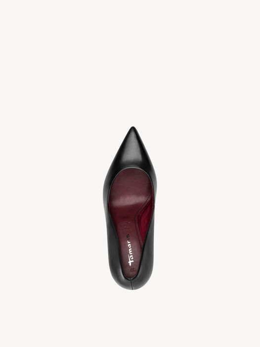 Pumps, BLACK LEATHER, hi-res
