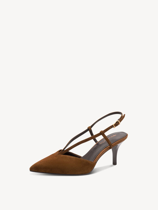 escarpin, cognac, hi-res