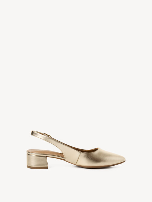 escarpin, LIGHT GOLD MET, hi-res