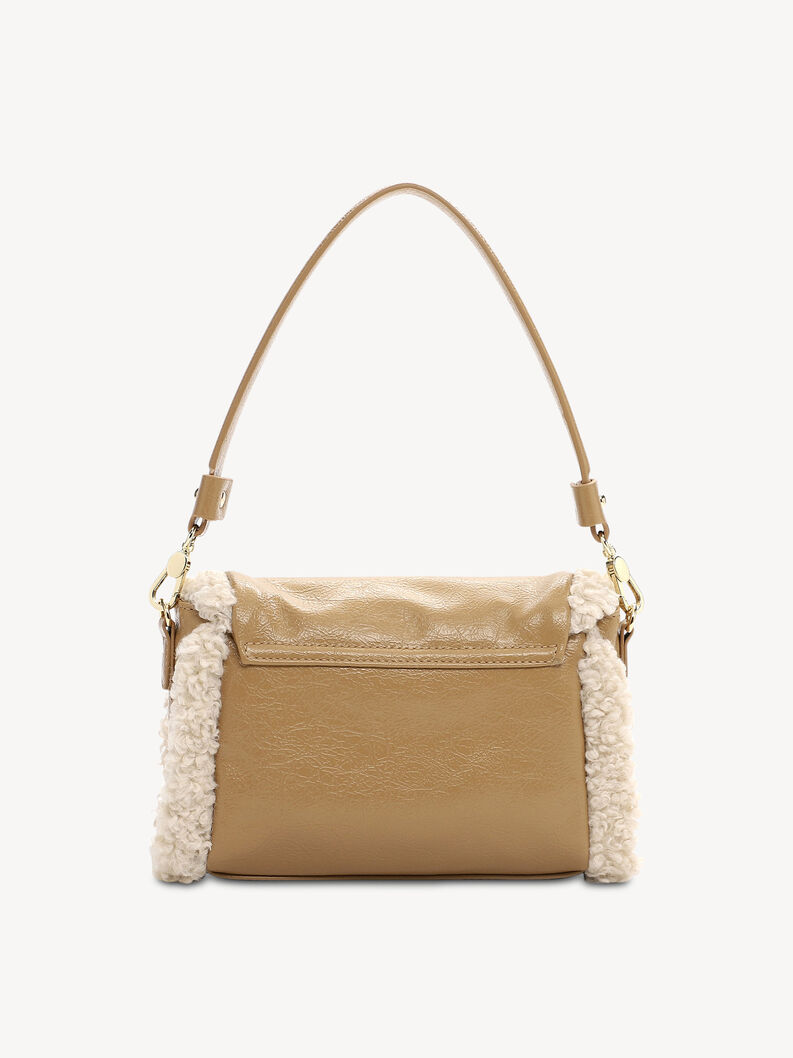Skuldertaske - beige, sand, hi-res