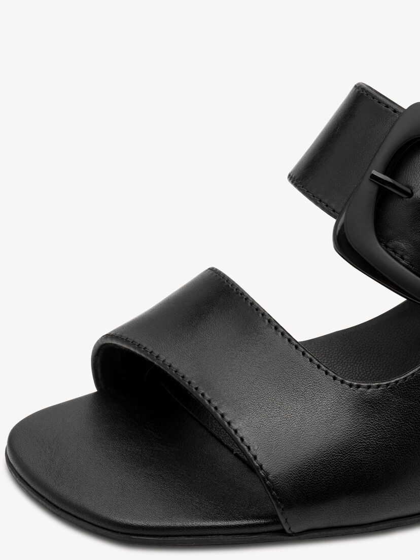 Leren Slipper - zwart, BLACK NAPPA, hi-res