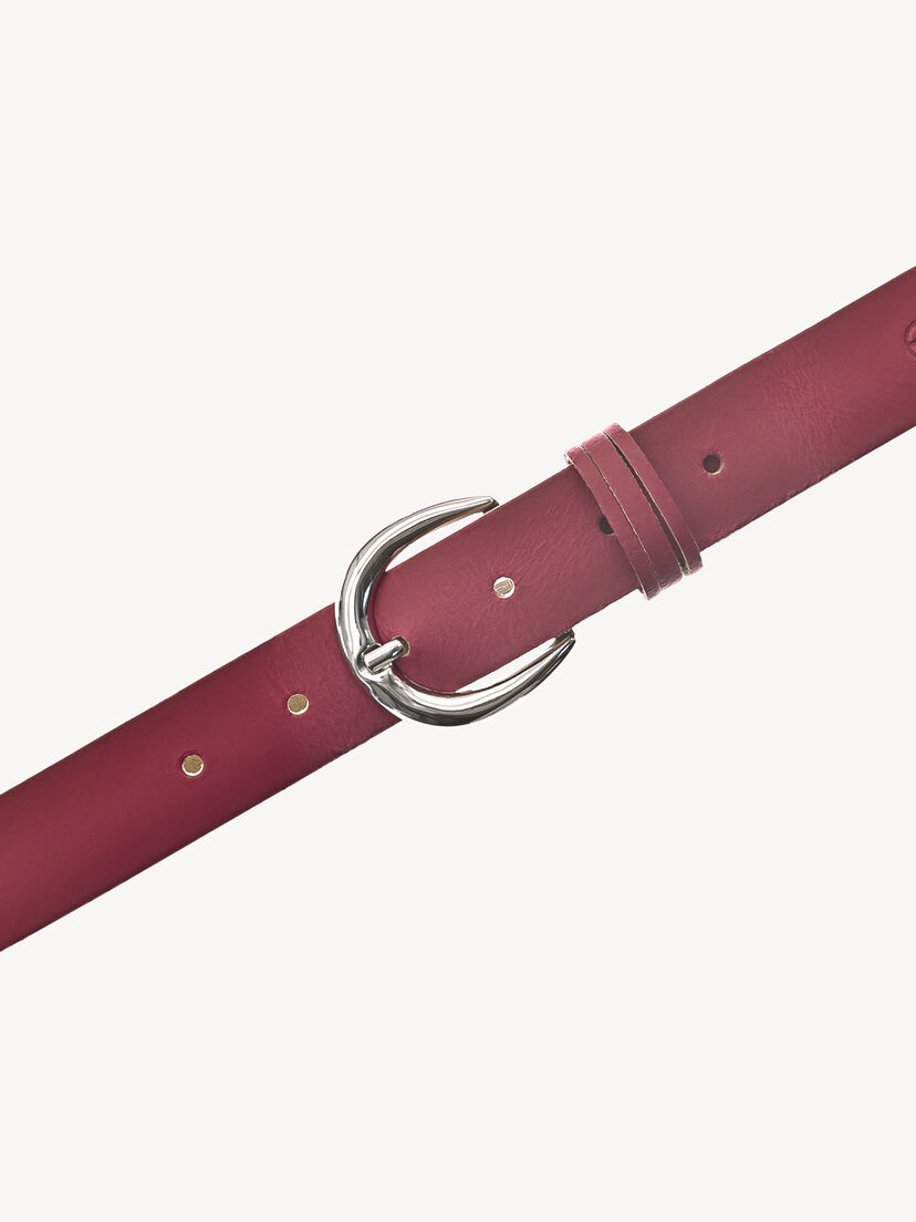 Leren Riem - rood, Korallenrot, hi-res