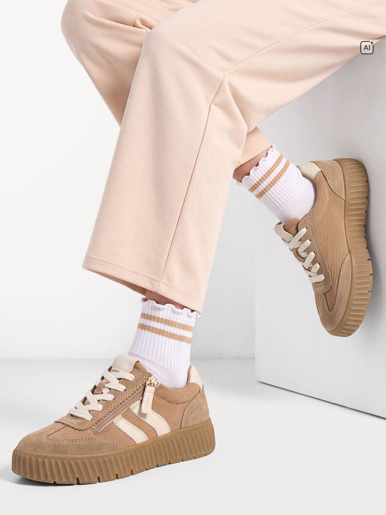 Sneaker - beige, CAMEL/CORD, hi-res