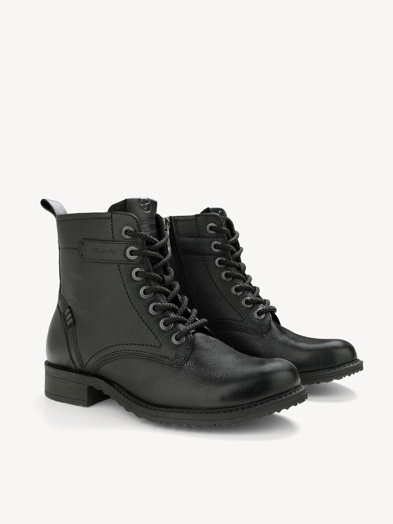 Enkellaarsje - zwart, BLACK LEATHER, hi-res