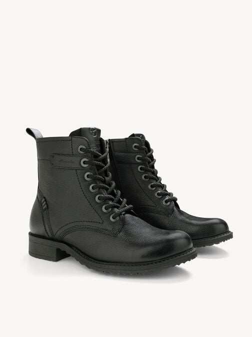 Enkellaarsje, BLACK LEATHER, hi-res