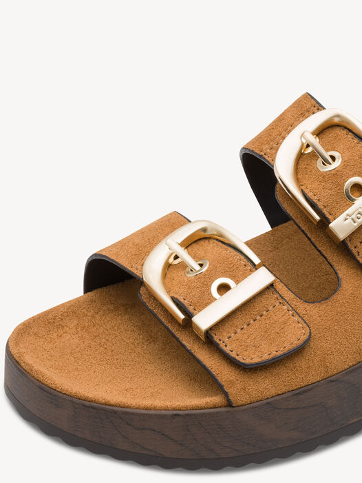 Slipper, cognac, hi-res