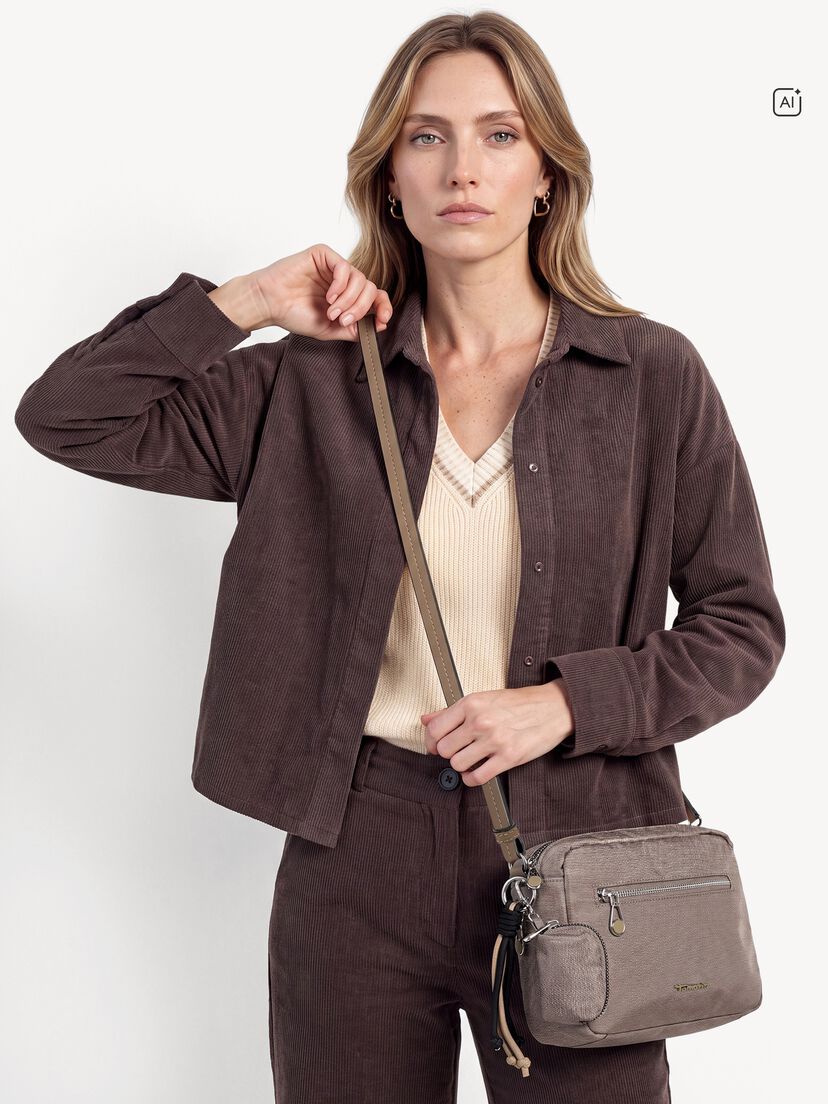 Schoudertas - bruin, taupe, hi-res